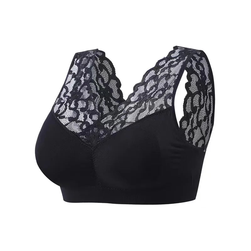 Women Sexy Lace Bra Seamless Wireless Push Up Running Sports Paded Bra Cozy Chest tube Top bralette Vest