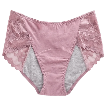 Women's Leak Proof Menstrual Panties lace Breathable SexysWaterproof Mid Waist Physiological Period Seamless  Underwear