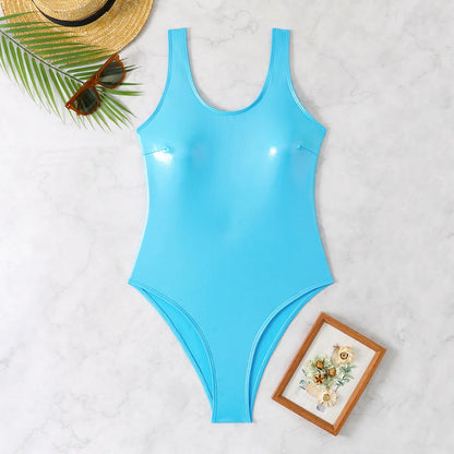 Sexy Triangle Push Up Bikini Metallic Brazilian Swimwear Women Golden Silver Side String Bikini Bathing Suit Beach Wear Biquini
