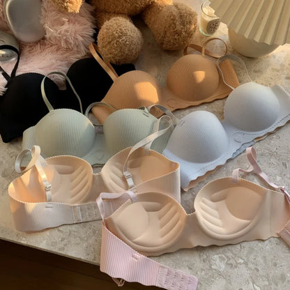 Sexy Push-Up Bras For Women Non-wire Bralette Soft Female Padded Underwear Seamless Bras Invisible Small Chest Bra S-XL