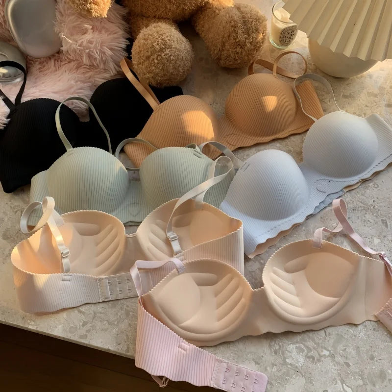 Sexy Push-Up Bras For Women Non-wire Bralette Soft Female Padded Underwear Seamless Bras Invisible Small Chest Bra S-XL