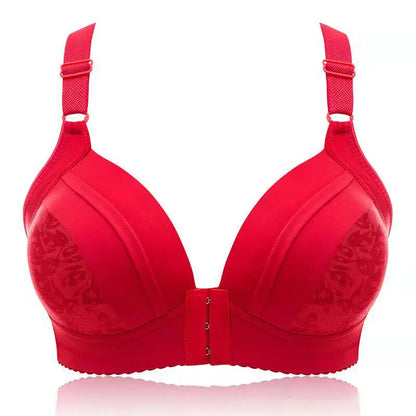 Women Front Button Bra Plus Size Thin Bralette Lingerie Mother's Cotton Wireless Underwear Sleep Bra Comfortble Underwear