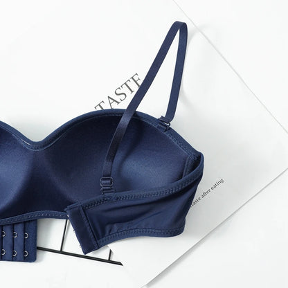 Women's Invisible Bra Strapless Bralette 1/2 Cup Underwear Sexy Lingerie Female Seamless Push Up Party Wedding Bras