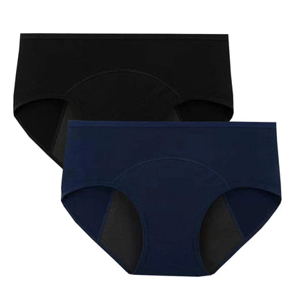 2pcs Woman Menstrual Panties Breathable Large Size Female Cotton Brief Low Waist Physiological Period Underwear Postpartum Panty