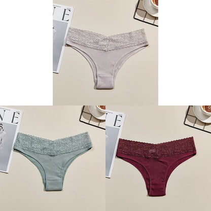 3PCS Breathable Comfortable Cotton Women's Underwear Sexy Fashion Women's Briefs Seamless Soft Women's Panties Stretchy Lingerie