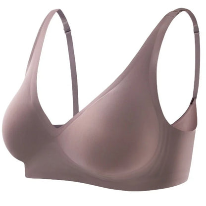 Push Up Seamless Bras For Women Non-wire Brassiere V-neck Bralette Removable Padded Sports Underwear Female Sexy Lingerie S-XXL