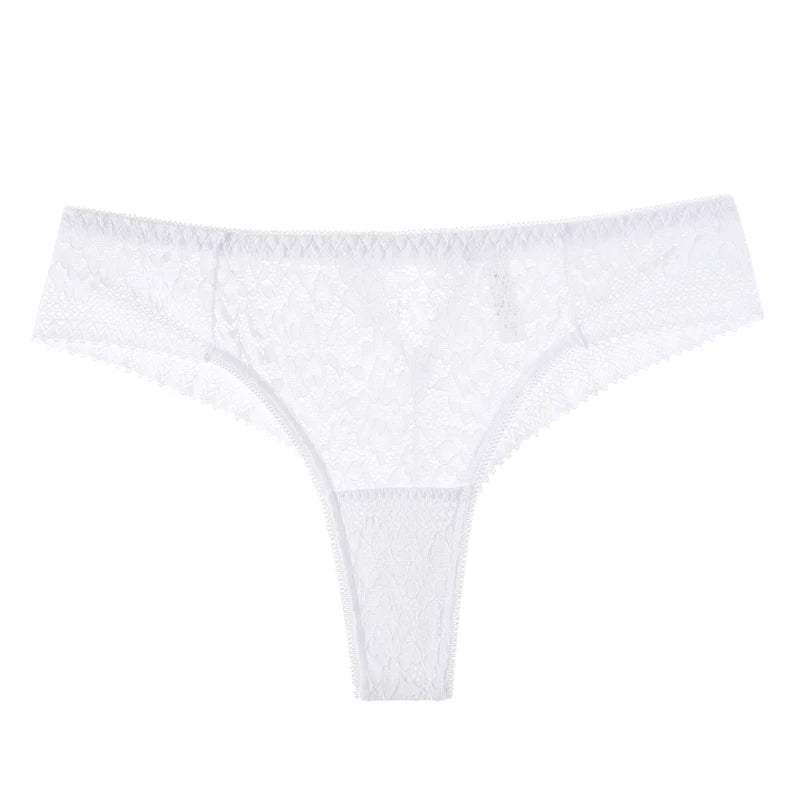 TERMEZY Women Sexy Lace Embroidery Panties Low-waist Underwear Female G String Hollow Out Lingerie Temptation Thong Intimates