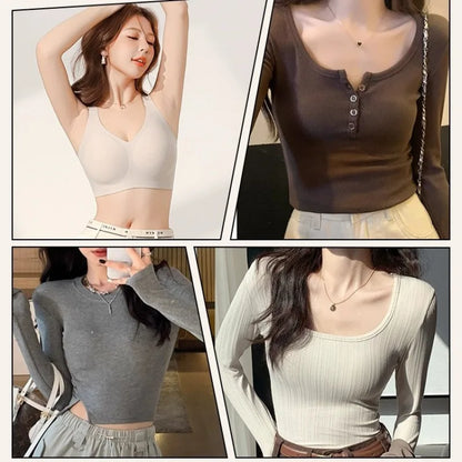 MeooLiisy Large Size Minimizer Push Up Full Coverage Women Bras No Show Wireless Comfortable Underwear M-5XL
