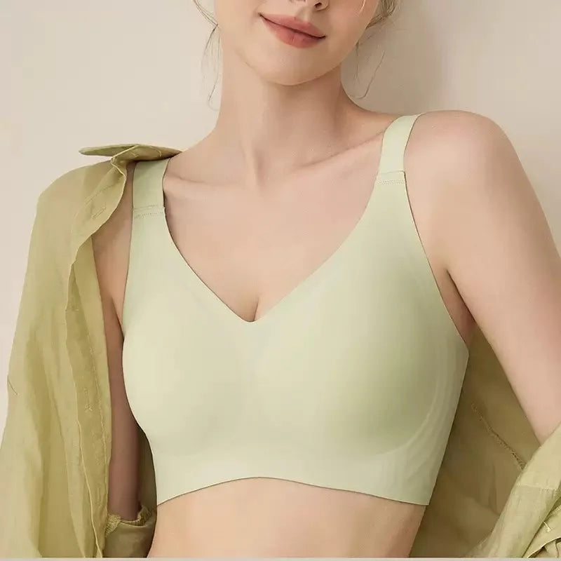 M-5XL Large Breasts And Small Underwear For Women, Full Cup Thin Style, Anti-sagging, Secondary Breasts Traceless Large Size Bra