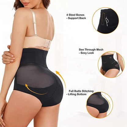 High Waisted Body Shaper X-shaped Girdles Tummy Control Shapewear Panties Slimming Waist Trainer Butt Lifter Underwear Shapers