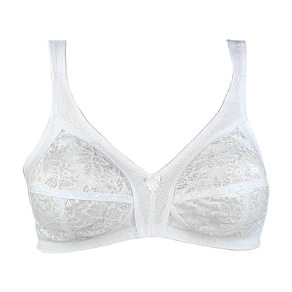 Women's Wireless Bra Cotton Plus Size Bras Comfortable Underwear Thin Breathable  Lingerie Big Cup 52F 54E