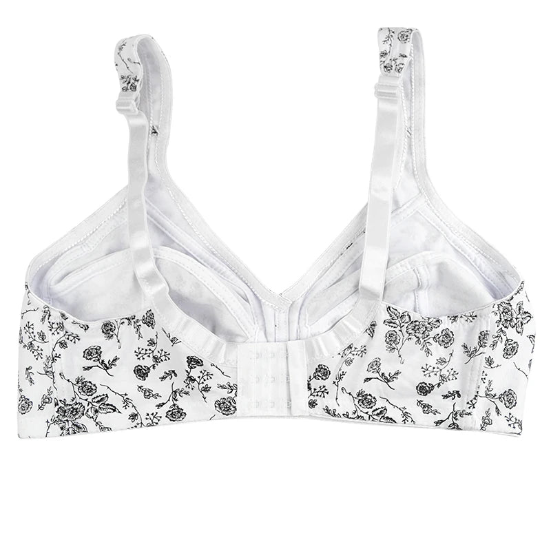 Comfortable Cotton Bra For Women Wireless Bras Plus Size 52F 54E Underwear Soft Lingerie 2024 New Arrival