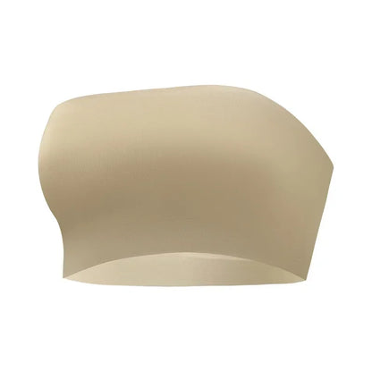 Women Tube Strapless Bra Chest Wrap Bandeau Unlined Seamless Breathable Comfortable Underwear Tops
