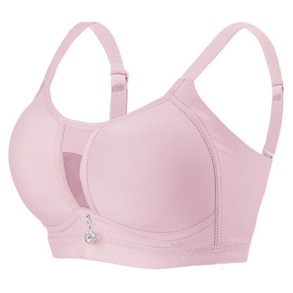 FallSweet Seamless Push Up Bra for Woman Wireless Plus Size Bras with Pendant Women's Intimates No Pads Breathable Brassiere