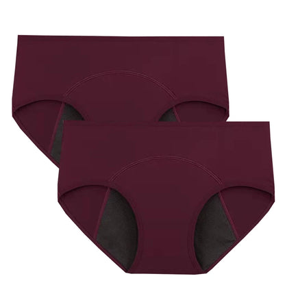 2pcs Woman Menstrual Panties Breathable Large Size Female Cotton Brief Low Waist Physiological Period Underwear Postpartum Panty