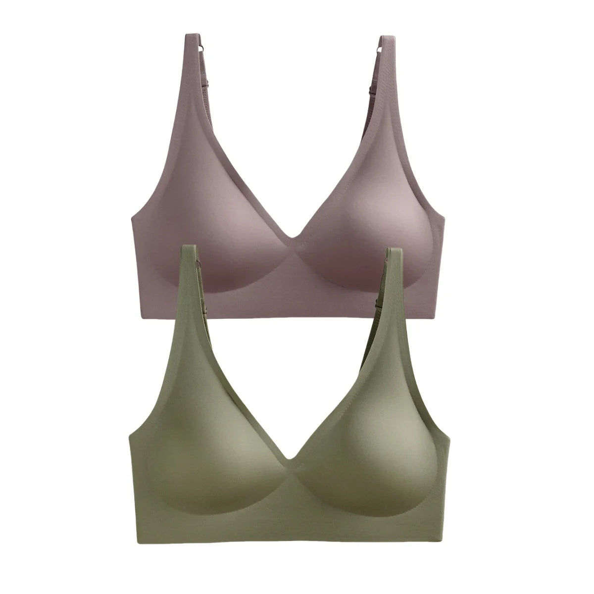 2Pcs/Set Seamless Bras For Women Wireless Underwear Push Up Brassiere Soft Padded Intimates Female Sexy Lingerie Sleepwear S-XXL