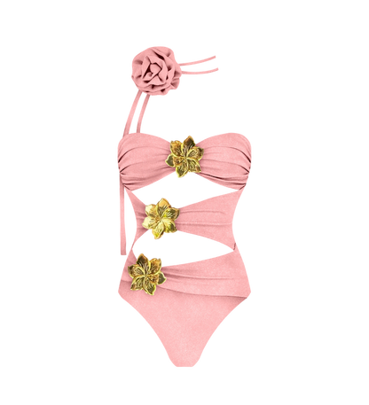 2024 High Quality One Piece Swimsuit Floral Ruffle Printed Push Up Women Bikini Set Swimwear Slimming Bathing Suit Beach Wear