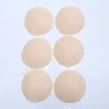 3 Pairs Reusable Nipple Covers Silicone Nipple Pasties For Women Adhesive Breast Petals Chest Sticker No Show Sticky Bra