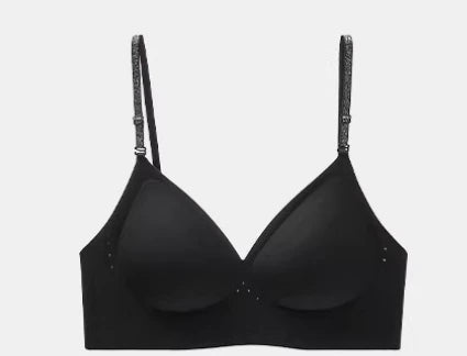 Deep V Backless Bra Strappy, U Neck Halter Bandeau, Seamless Minimizer, Invisible Nude Thin Strap, Sexy T-Shirt Bra