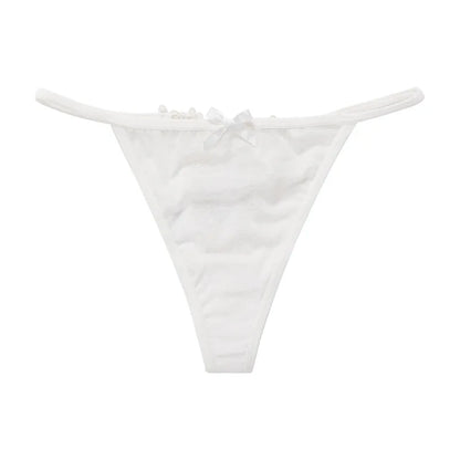 Sexy Girls G String Lace Panties Women Briefs Hollow Out Transparent Thong Underwear Female Thin Low Waist Lingerie Size S-XL
