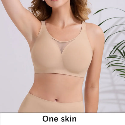 Women's Seamless Bras Ladies Thin Style Soft Removeable Pads Bra Wireless Underwear Comfortable Lingerie 3 Rows Adjustable Strap