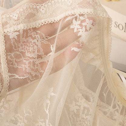 Women's Panties Sexy Briefs Women's Hollow out Semi-Transparent Soft Breathable Triangle Underwear Lace Flower Pattern Plus Size